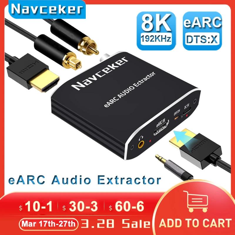 Navceker-192KHz HDMI ȣȯ  eARC , 7.1CH ATMOS eARC TV  HDMI  佺ũ  ȯ 